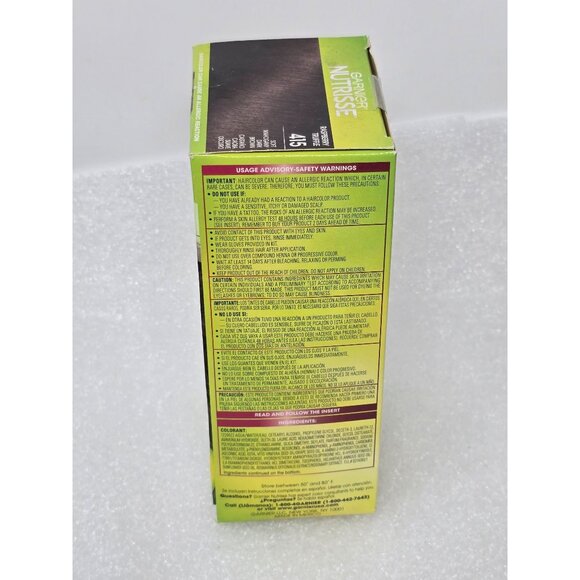 Garnier Nutrisse Nourishing Color Creme Hair Dye 415 Raspberry Truffle - Picture 3 of 4